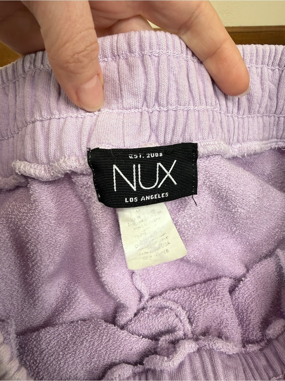 NUX Active Sunday Sweats 100% Organic Cotton Joggers Sweatpants in Amethyst - Picture 13 of 16